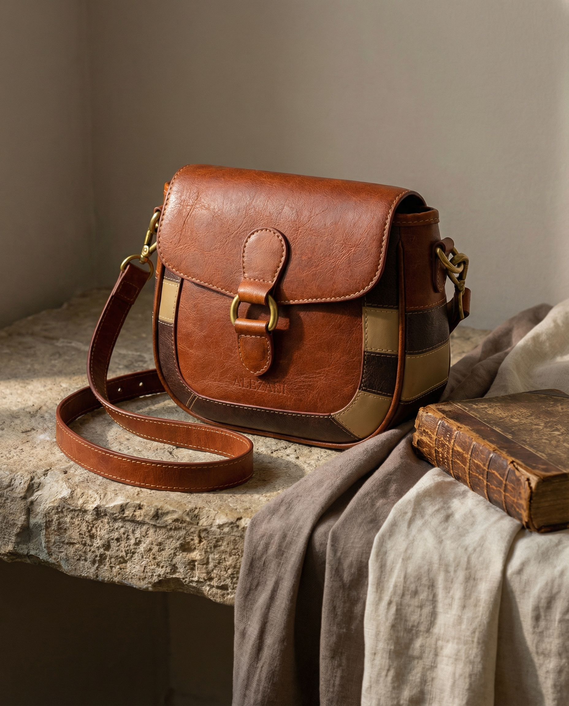 Silene Founders Edition premium cow leather handbag by Alezane