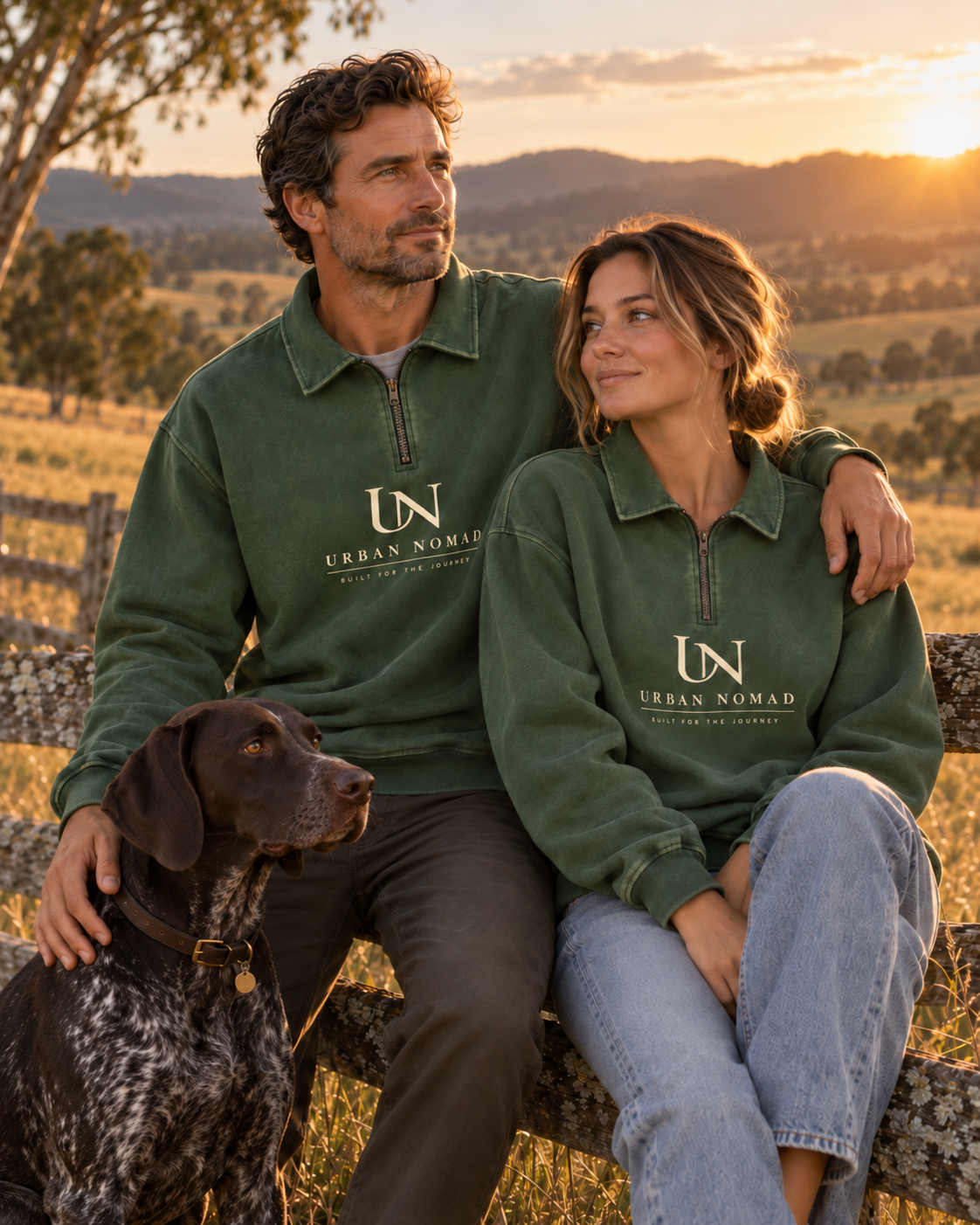 Urban Nomad Brand — Quarter Zip Sweatshirt