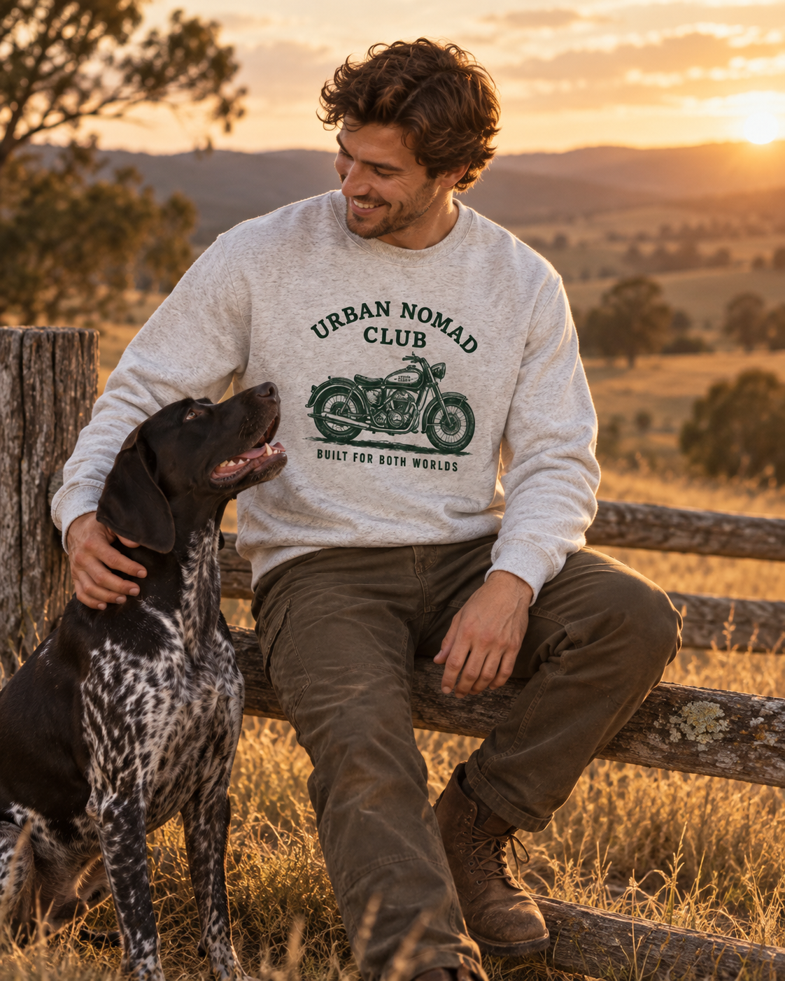 Urban Nomad Club — Loose Crewneck Sweatshirt