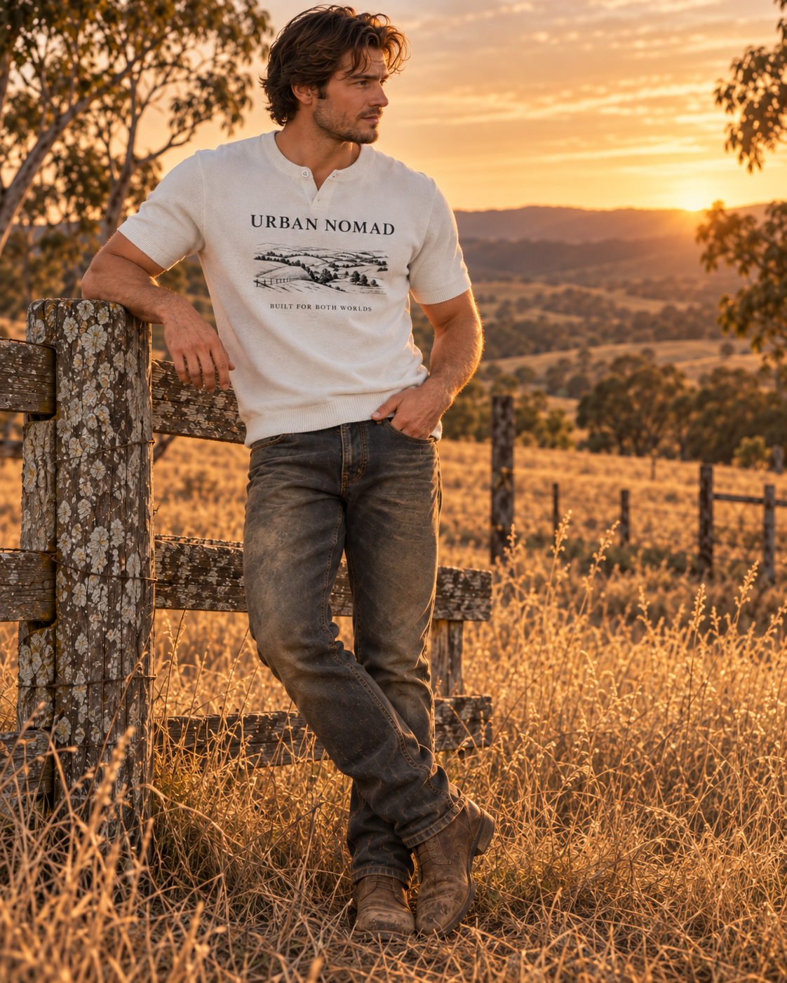 Urban Nomad Land — Cotton Knit Henley