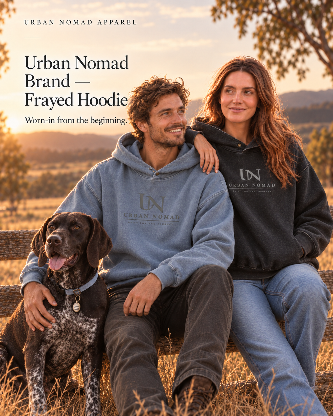Urban Nomad Brand — Frayed Hoodie