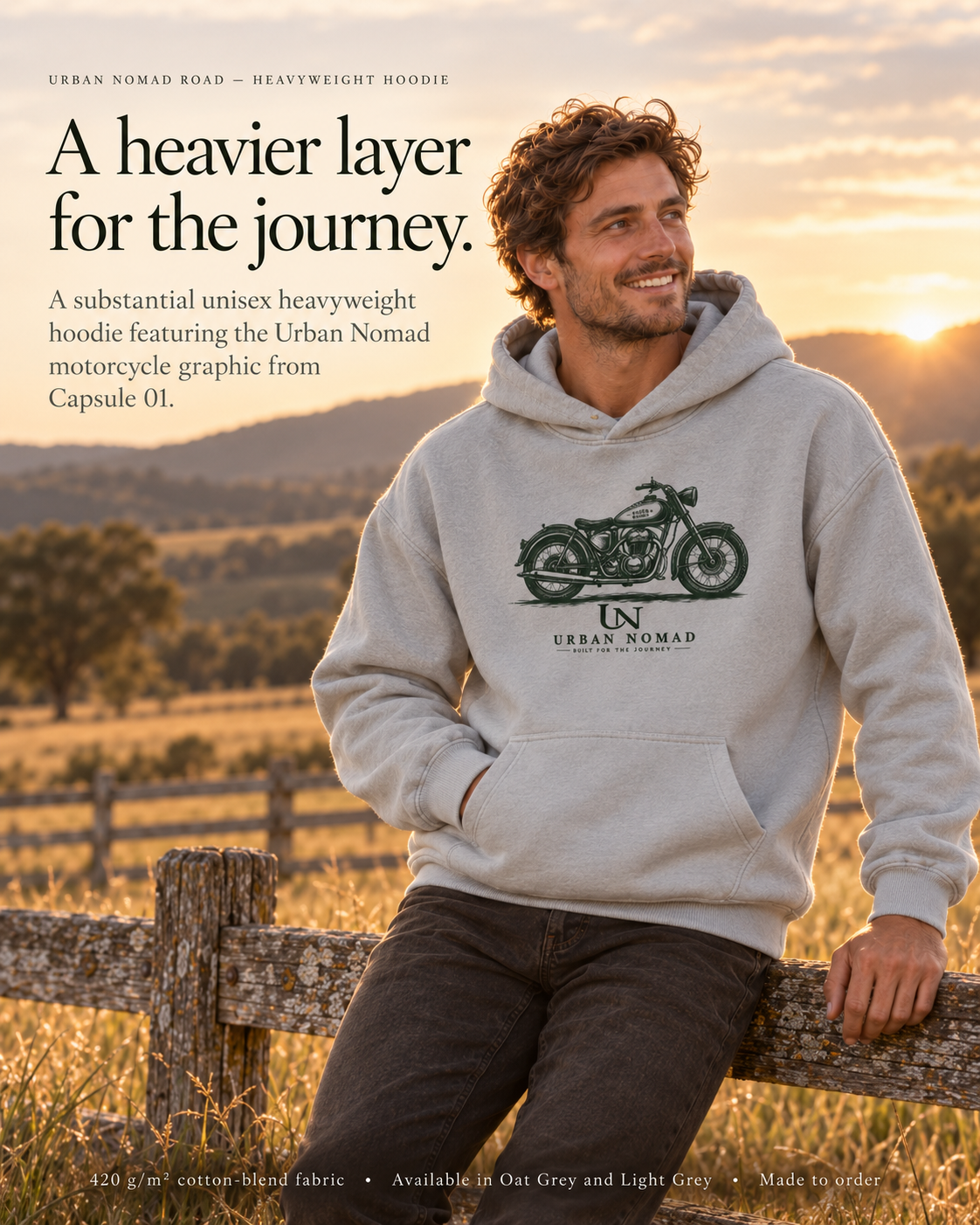Urban Nomad Road — Heavyweight Hoodie
