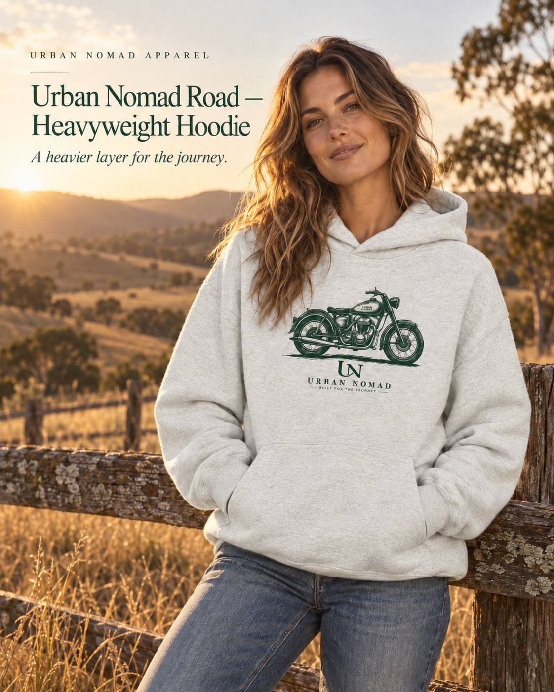 Urban Nomad Road — Heavyweight Hoodie