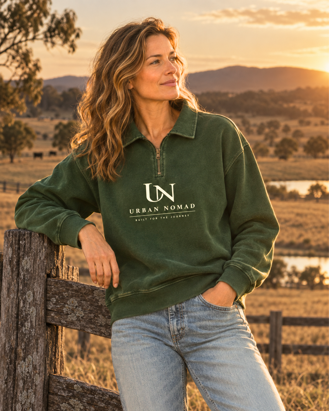 Urban Nomad Brand — Quarter Zip Sweatshirt