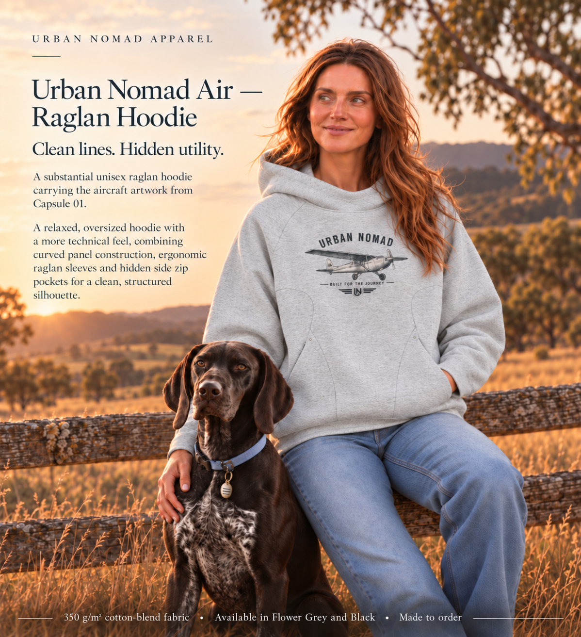 Urban Nomad Air — Raglan Hoodie