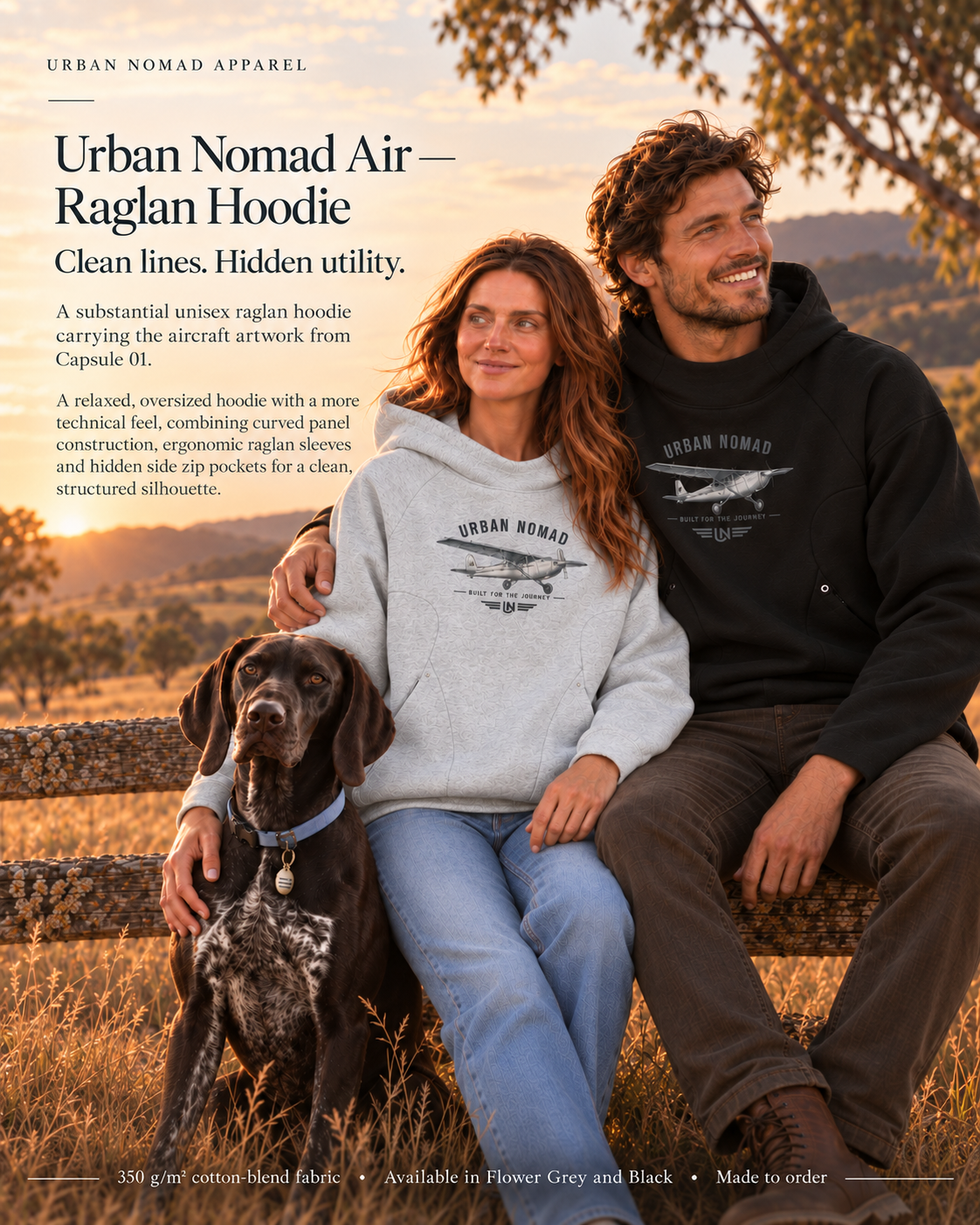 Urban Nomad Air — Raglan Hoodie