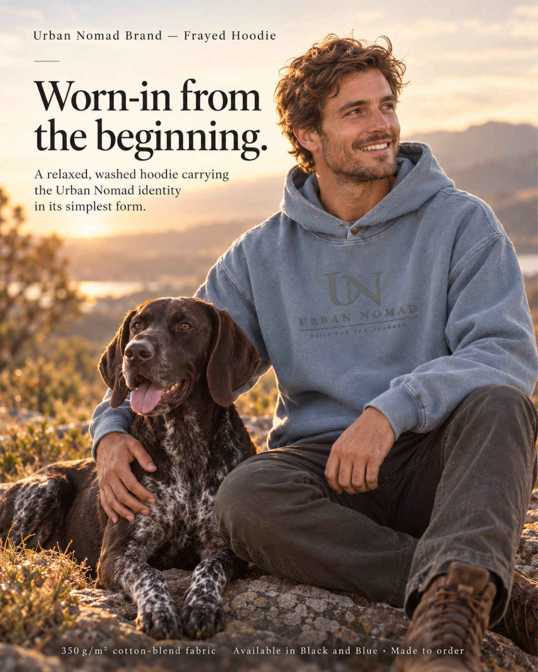 Urban Nomad Brand — Frayed Hoodie