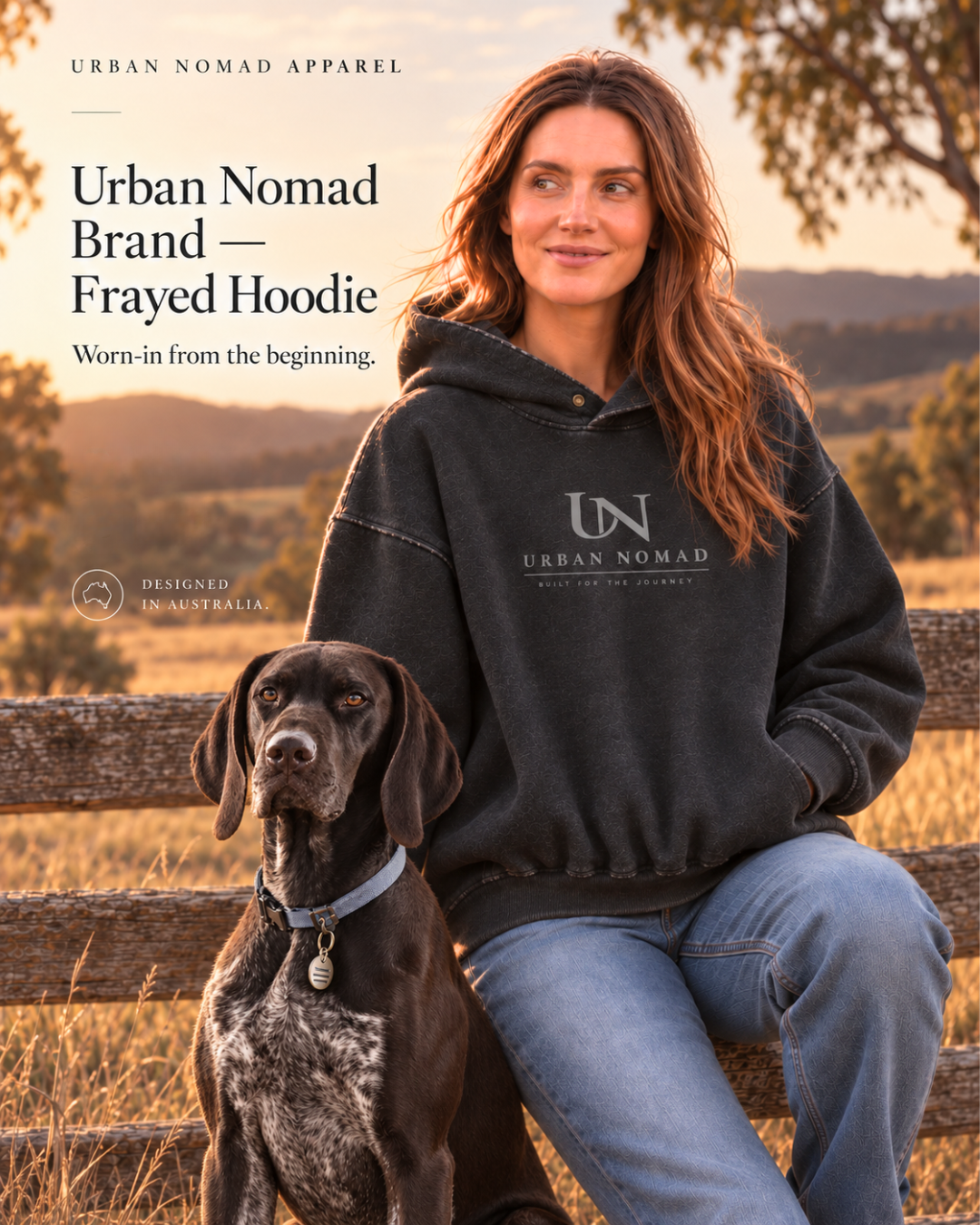 Urban Nomad Brand — Frayed Hoodie