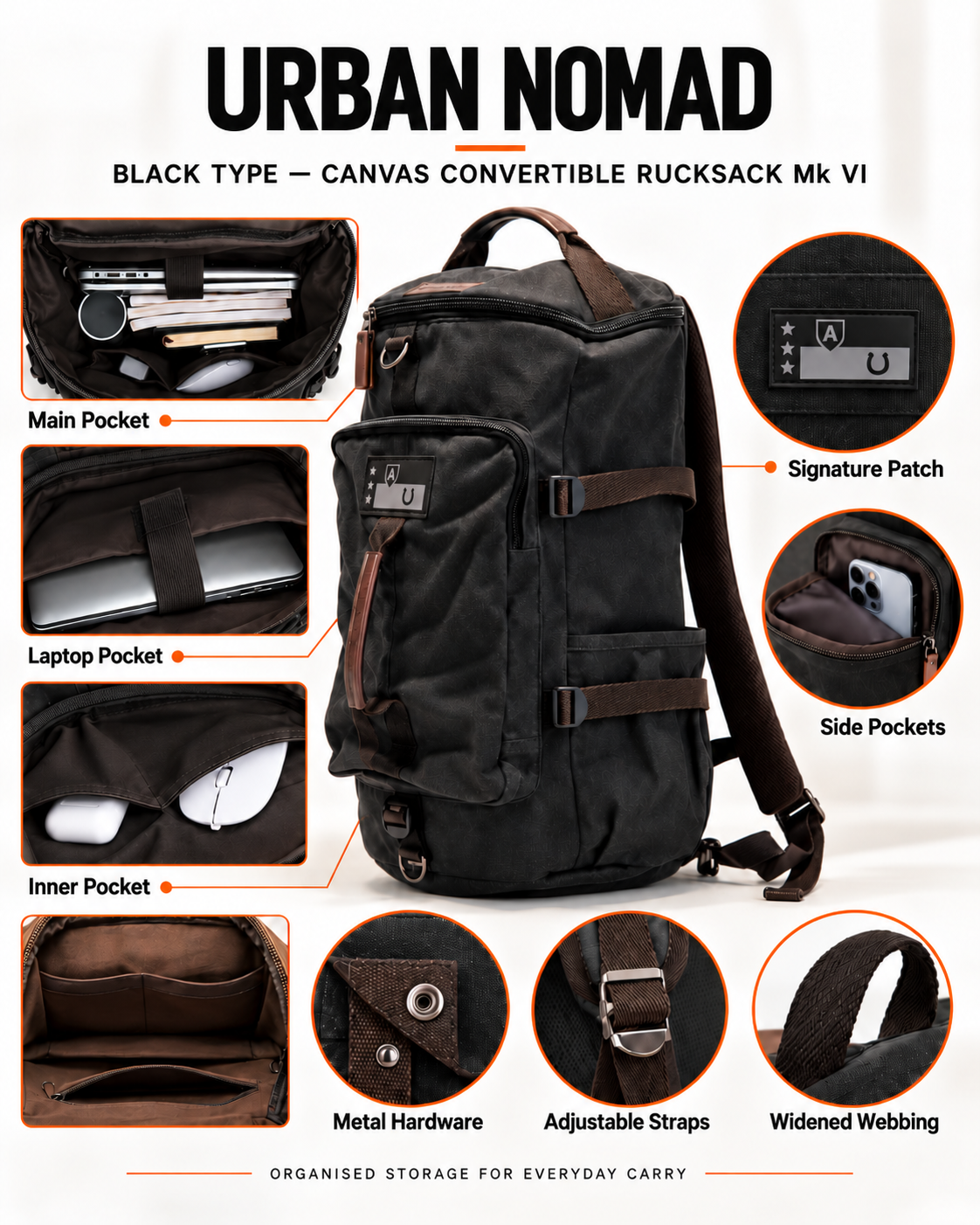 Urban Nomad BT Convertible Rucksack Mk VI