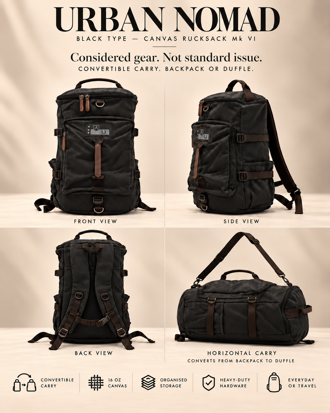 Urban Nomad BT Convertible Rucksack Mk VI