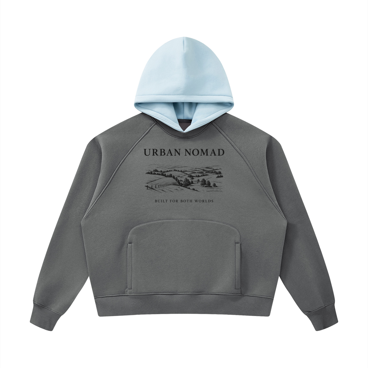 Urban Nomad Land — Colour Block Hoodie
